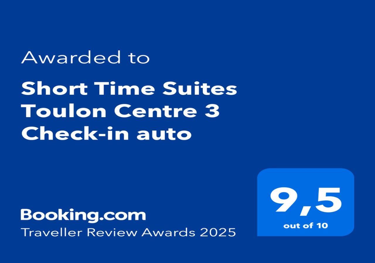 Short Time Suites Toulon Centre 3 "Le Spot" Check-In Auto Ngoại thất bức ảnh